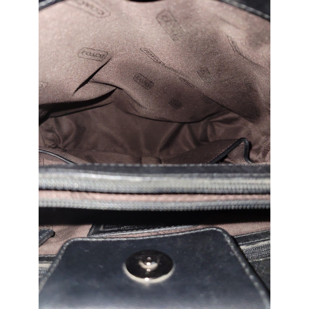 Vintage Coach Black Twill Nylon Mercer Bag 7411 - Picture 5 of 15